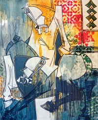 Ashkal, 24 x 30 Inch, Acrylic on Canvas, Figurative Painting, AC-ASH-328